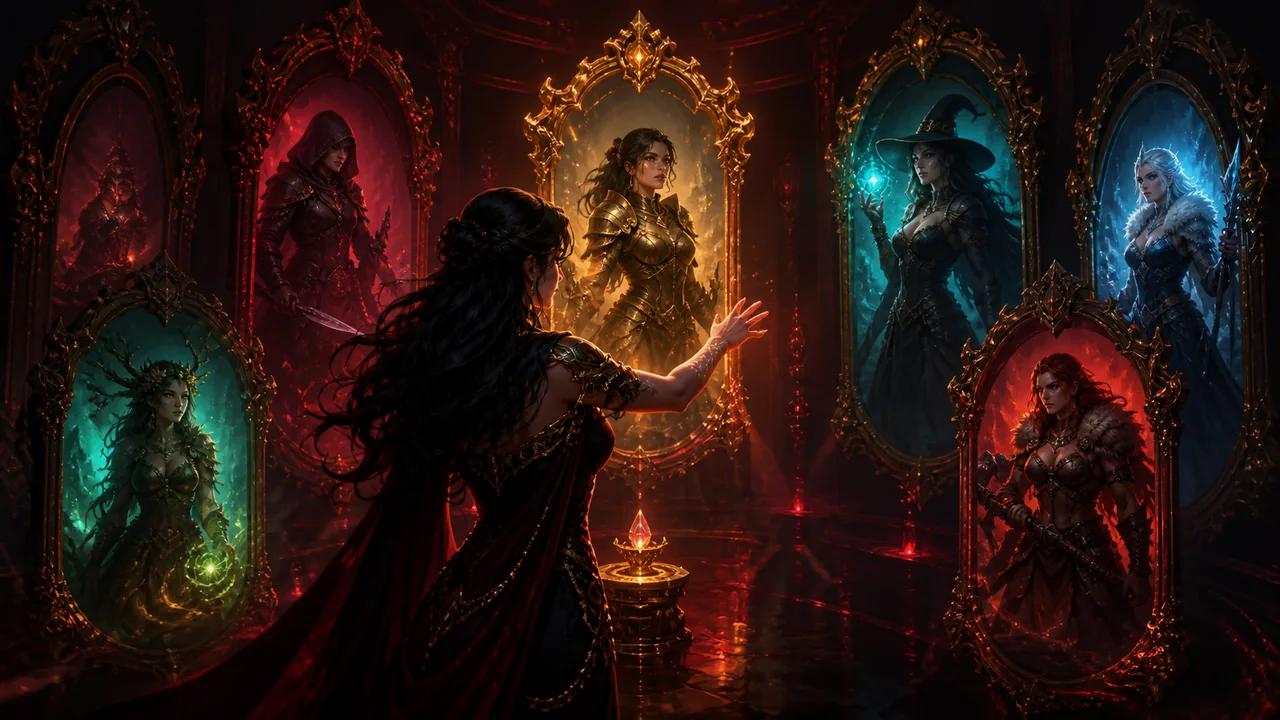 Fantasy-Galerie zur Charakterauswahl